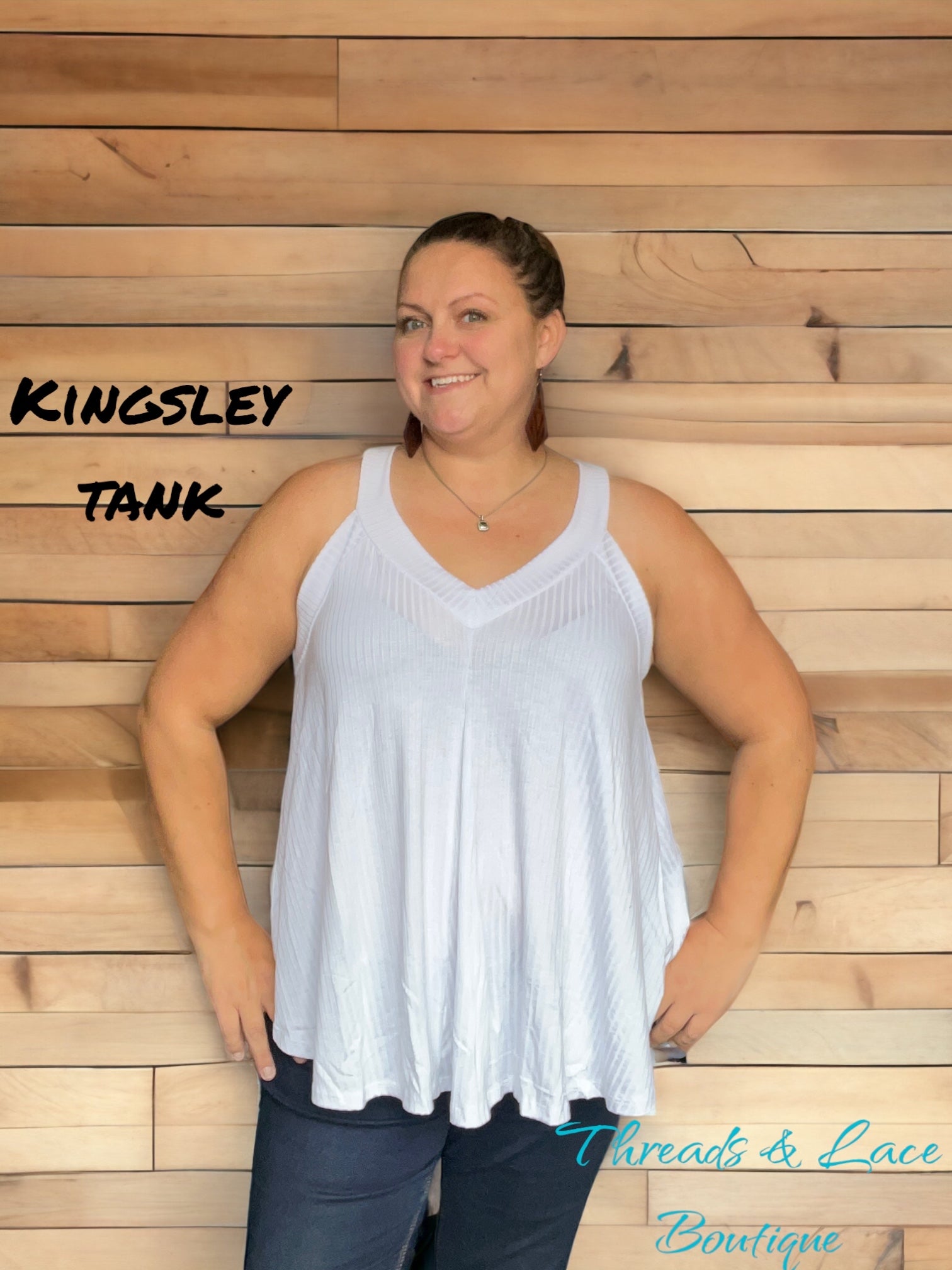 Kingsley Tank in White